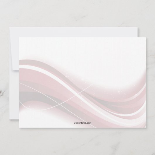 確認の波 招待状 (裏面)