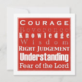 確認の発表の招待状 招待状 (正面)