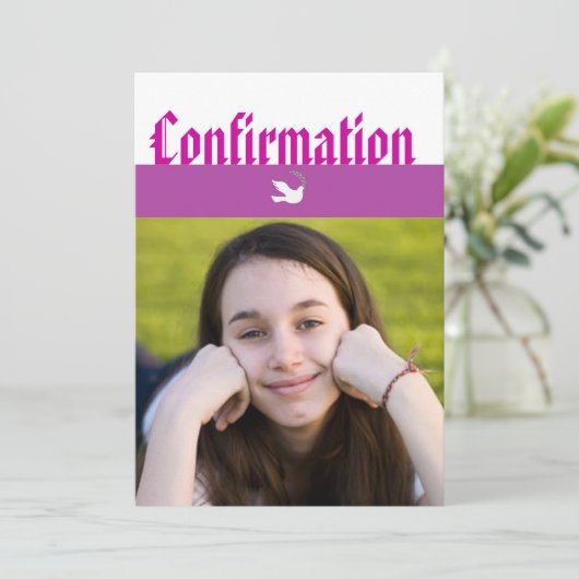 確認の発表 招待状 (スタンド正面)