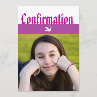 確認の発表 招待状