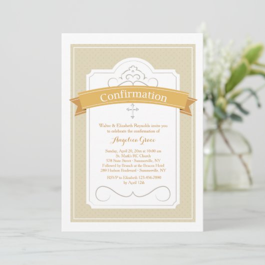 確認の祝福 招待状 (スタンド正面)