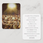 確認の神霊の祈りの言葉カードの秘跡 名刺 (正面/裏面)