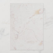 確認の葉のマーブル ゴールド ウィロー 葉 招待状 (裏面)