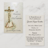 確認の記憶の記念品の秘跡 名刺 (正面/裏面)