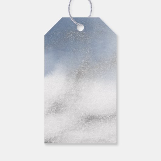 確認の青い大理石 ギフトタグ (裏面)