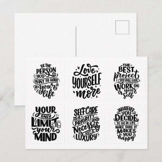 確認はがき ポストカード (正面/裏面)