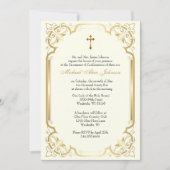 確認エレガントのユリの秘跡 招待状 (正面)