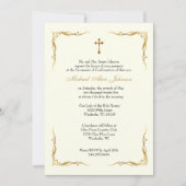 確認エレガント鳩バラの秘跡 招待状 (正面)