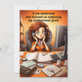 確認カやる気を起こさせるード 招待状 (正面)