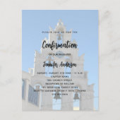 確認カスタム写真教会 インビテーションポストカード (正面)