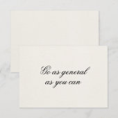 確認カードのスクリプトを作成できる場合と同じように一般的に実行する 招待状 (正面/裏面)