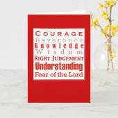 確認カードへの7つのギフト カード (黄色い花)