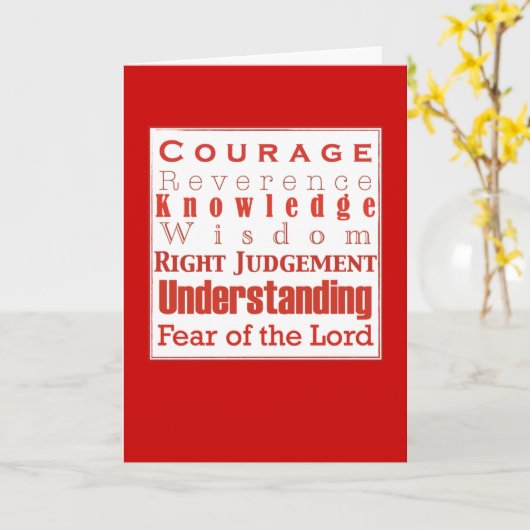 確認カードへの7つのギフト カード (黄色い花)