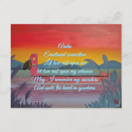 確認カードアロハ（愛） ポストカード