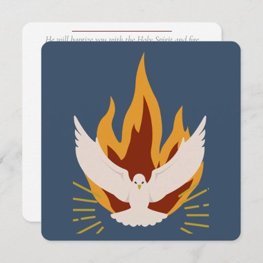 確認カード – 平方形  案内状 (正面/裏面)