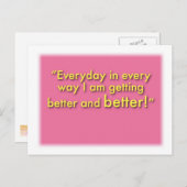 確認カード:毎日 ポストカード (正面/裏面)