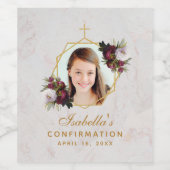 確認ガールフォトフローラブルゴーニュ牡丹Wi ワインラベル (シングルラベル)