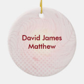 確認クロスと炎 セラミックオーナメント (裏面)