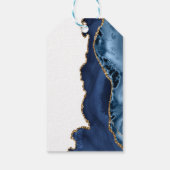 確認クロスエレガントネイビーブルー金ゴールドゲート ギフトタグ (裏面)