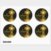 確認クロス芸術的スピリチュアルシール ラウンドシール (シート)