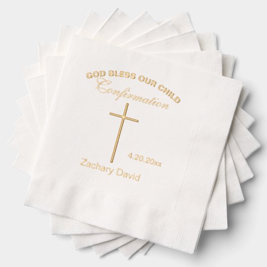 確認クロス 名前 箔ナプキン (インサイチュ (積み重ね))