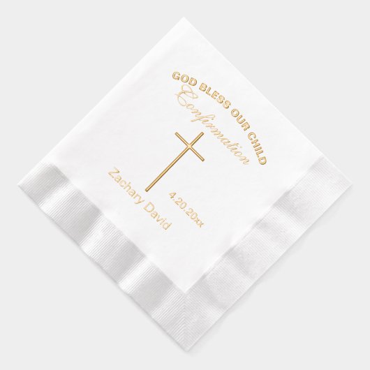 確認クロス 名前 箔ナプキン (右)