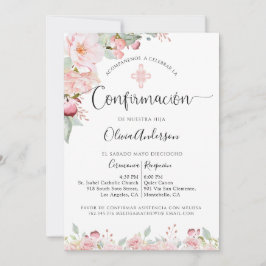 確認スペインの桃とミントフローラ 招待状