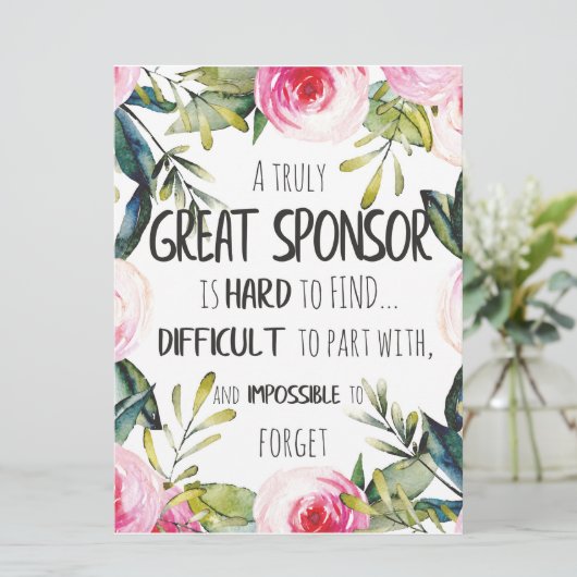 確認スポンサーギフト真のサ素晴らしンサ カード (スタンド正面)