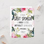 確認スポンサーギフト真のサ素晴らしンサ カード (正面/裏面インサイチュ)