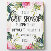 確認スポンサーギフト真のサ素晴らしンサ フォトプラーク (正面)