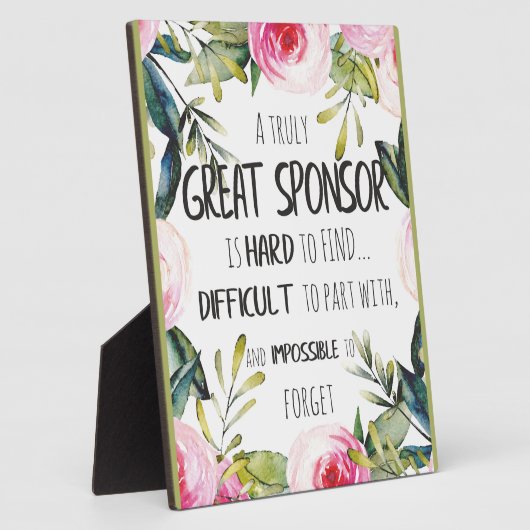 確認スポンサーギフト真のサ素晴らしンサ フォトプラーク (側面)