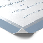 確認ダスティブルーシルバーアーチウェルカムサイン ポスター (角)