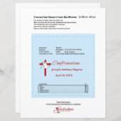 確認チョコレートキャンディバーラッパーレッドクロス (正面/裏面)