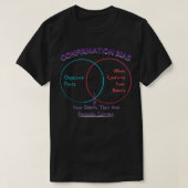確認バイアス科学 Tシャツ (デザイン正面)
