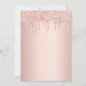 確認バラ金ゴールドグリッタードリップスガール 招待状 (裏面)