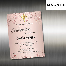 確認バラ金ゴールドスターガールラグジュアリー マグネット招待状