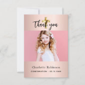 確認バラ金ゴールドフォトガール サンキューカード (正面)