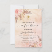 確認パンパスグラスバラ金ゴールド赤面女 招待状 (正面)