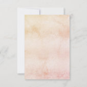 確認パンパスグラスバラ金ゴールド赤面贅沢 招待状 (裏面)