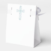 確認パーティー特典ボックス – 青、緑の十字 フェイバーボックス (裏面サイド)