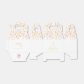 確認ピンクと金ゴールド紙吹雪特典ボックス フェイバーボックス (折り畳みなし)