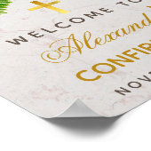 確認ファーンフォージボタニカルウェルカムサイン ポスター (角)