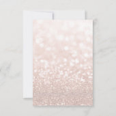 確認フェイクバラ金ゴールドグリッターテクスチャ 招待状 (裏面)