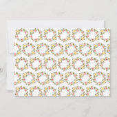 確認フローラリース十字架招待状 招待状 (裏面)