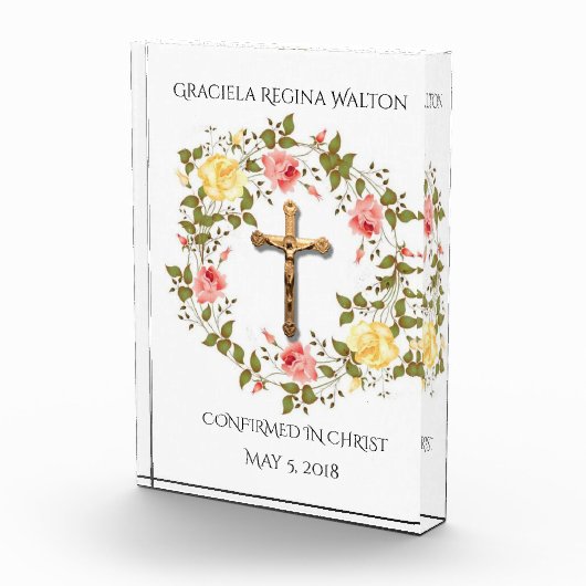 確認フローラリース十字架 フォトブロック (右)