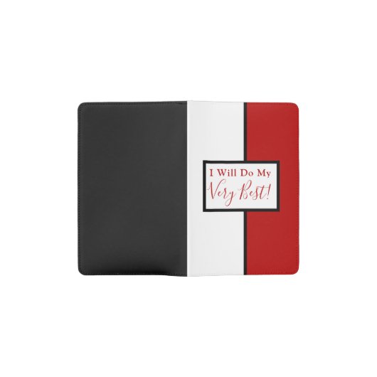 確認モダン引用文カラーブロックレッドブラック ポケットMoleskineノートブック (オープン)