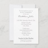 確認モダン招待状カラーの選択2 招待状 (裏面)