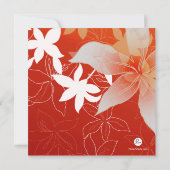 確認ユリの宗教写真の招待状 招待状 (裏面)