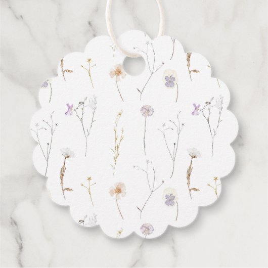 確認ワイルドフラワーメッセージカード フェイバータグ (裏面)