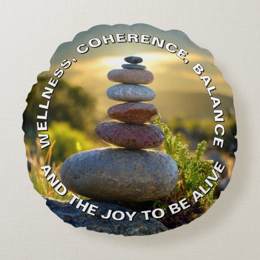 確認円枕 ラウンドクッション (正面)